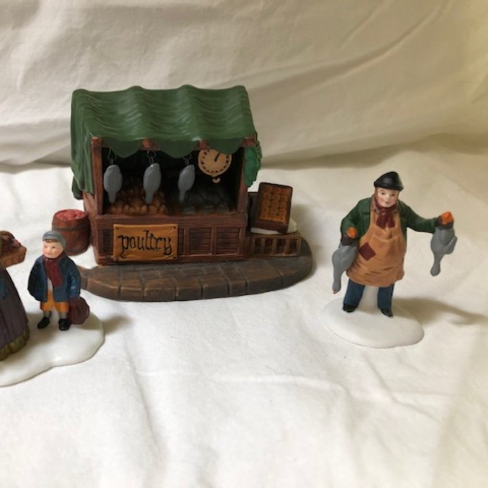 Dept 56 Dickens' Village Poultry Market (3 pcs)